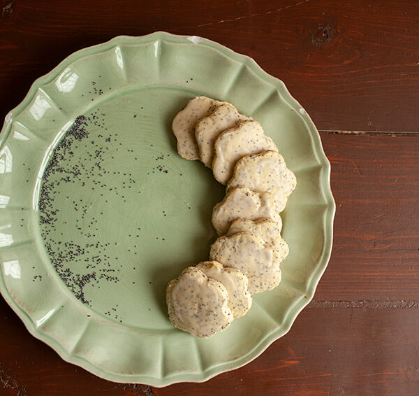 lemon poppyseed shortbread cookies